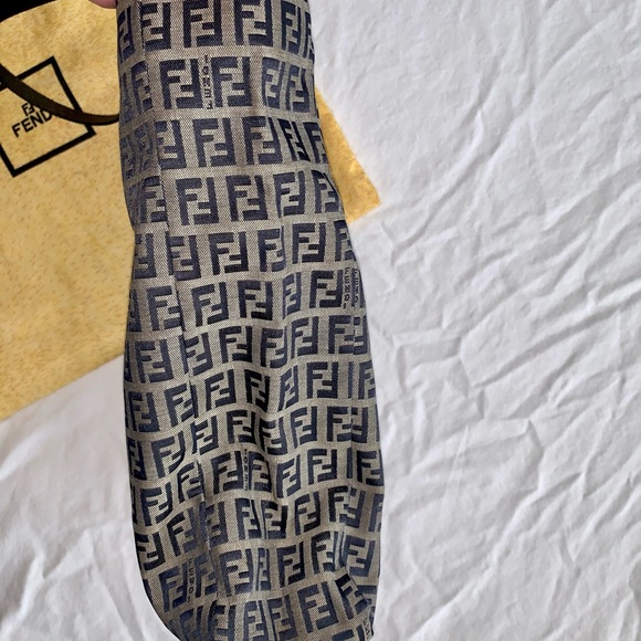 Fendi Vintage Leather-Trimmed Zucchino Tote!!! - Picture 7 of 14